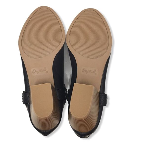 Qupid Black Pointed Toe Cut-out Ankle Booties - Picture 6 of 13